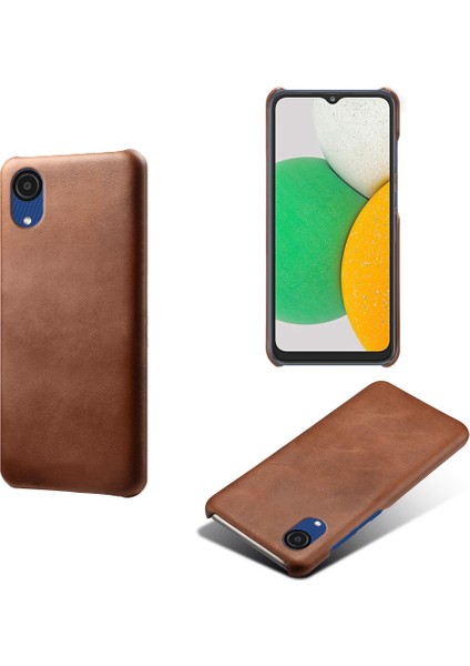 Samsung Galaxy A23E Cep Telefonu Kapağı Çekmeye Dayanıklı Dokulu Pu Deri Kaplamalı Pc Telefon Kılıfı (Yurt Dışından) fiyatları