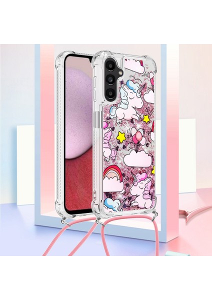 Samsung Galaxy A14 5g Sıvı Quicksand Desen Için Yb Quicksand Serisi-5 Baskı Telefon Kılıf Anti-Çizgi Tpu Kapak Kray ile (Yurt Dışından) fiyatları