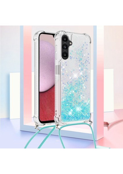 Samsung Galaxy A14 Için Yb Quicksand Serisi-4 5g Açık Işıltı Hareketli Quicksand Case Yumuşak Tpu Koruyucu Telefon Kapağı Kordonlu (Yurt Dışından) fiyatları
