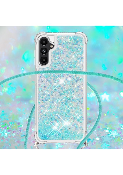 Samsung Galaxy A14 Için Yb Quicksand Serisi-4 5g Açık Işıltı Hareketli Quicksand Case Yumuşak Tpu Koruyucu Telefon Kapağı Kordonlu (Yurt Dışından) fırsatları