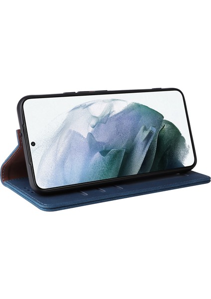 Samsung Galaxy S22 Için 5g Ince Otomatik Kapanış Manyetik Kapak Pu Deri Cüzdan Stand Folio Koruyucu Telefon Kılıfı (Yurt Dışından) modelleri