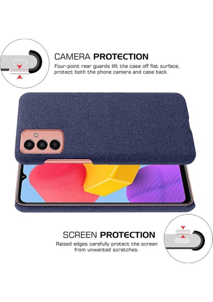 Samsung Galaxy M13 Için 4g Cep Telefon Kılıfı Kabuk Şok Emici Düz Renk Sert Pc+Bez Telefon Kapağı (Yurt Dışından) indirimleri