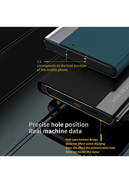 Samsung Galaxy A14 Için 5g Elektrapılaşma Pu Deri Flip Görüntüleme Stand Kapağı Manyetik Adsorpsiyon Telefon Kılıfı (Yurt Dışından) fırsatları