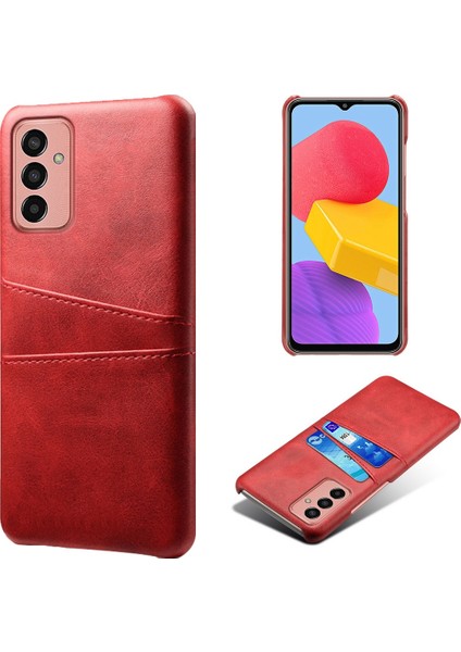 Samsung Galaxy M13 Için Çift Kart Yuvalı 4g Telefon Kılıfı, Damla Dayanıklı Pu Deri Kaplı Sert Pc Kapağı (Yurt Dışından)