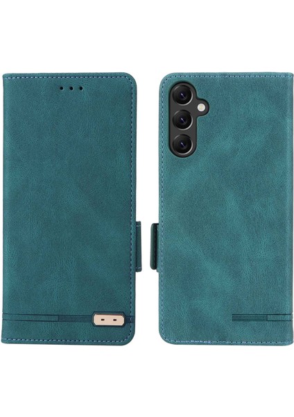 Samsung Galaxy A14 5g Donanım Dekoru Flip Cüzdan Kılıfı Pu Deri Stand Manyetik Koruyucu Telefon Kapağı (Yurt Dışından)