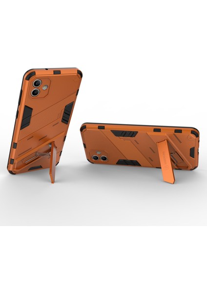 Samsung Galaxy A04 4g (164.4 x 76.3 x 9.1 Mm) Sert Pc + Yumuşak Tpu Kapak Kickstand Anti-Sracratch Telefon Kılıfı (Yurt Dışından) modelleri