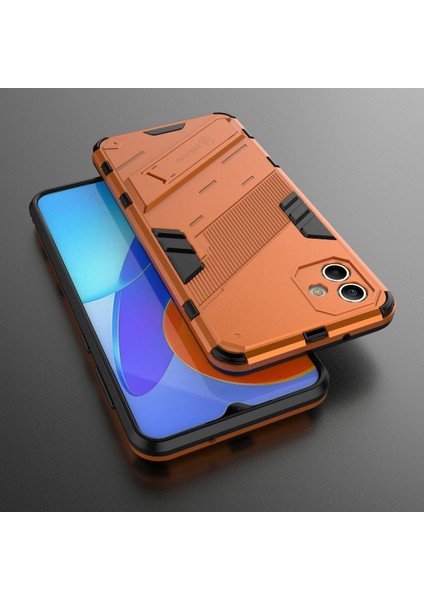 Samsung Galaxy A04 4g (164.4 x 76.3 x 9.1 Mm) Sert Pc + Yumuşak Tpu Kapak Kickstand Anti-Sracratch Telefon Kılıfı (Yurt Dışından) indirimleri