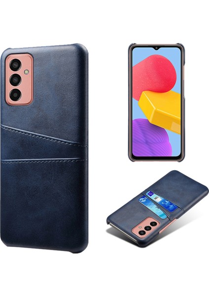 Samsung Galaxy M13 Için Çift Kart Yuvalı 4g Telefon Kılıfı, Damla Dayanıklı Pu Deri Kaplı Sert Pc Kapağı (Yurt Dışından)