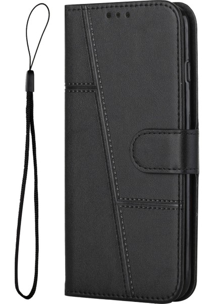 Samsung Galaxy A14 Için 5g Dikiş Pu Deri Manyetik Toka Telefon Kılıfı Cüzdan Görüntüleme Stand Folio Flip Kapak Kayış (Yurt Dışından) fiyatları