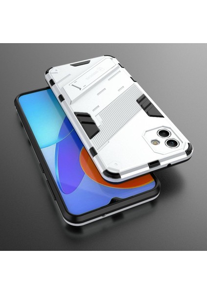 Samsung Galaxy A04 4g (164.4 x 76.3 x 9.1 Mm) Sert Pc + Yumuşak Tpu Kapak Kickstand Anti-Sracratch Telefon Kılıfı (Yurt Dışından) fırsatları