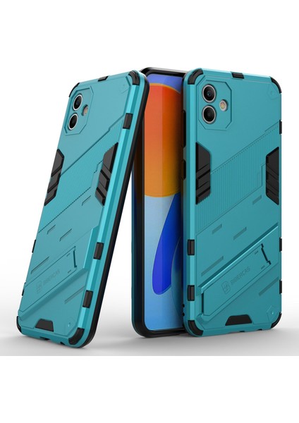 Samsung Galaxy A04 4g (164.4 x 76.3 x 9.1 Mm) Sert Pc + Yumuşak Tpu Kapak Kickstand Anti-Sracratch Telefon Kılıfı (Yurt Dışından) fiyatları