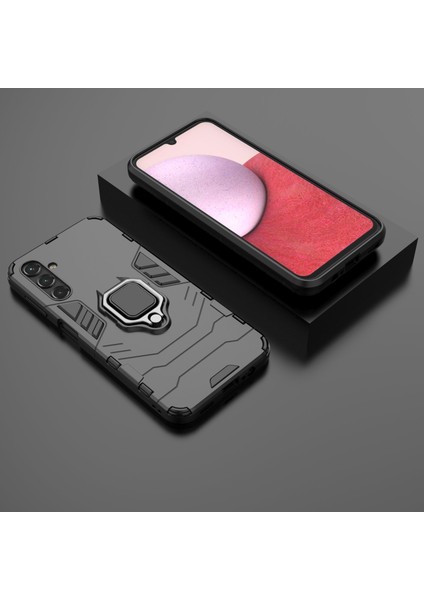 Samsung Galaxy A14 Için 5g Zırh Şok Geçirmez Hard Pc Yumuşak Tpu Ring Tutucu Kickstand Telefon Kasası Koruyucu Kapak (Yurt Dışından) indirimleri
