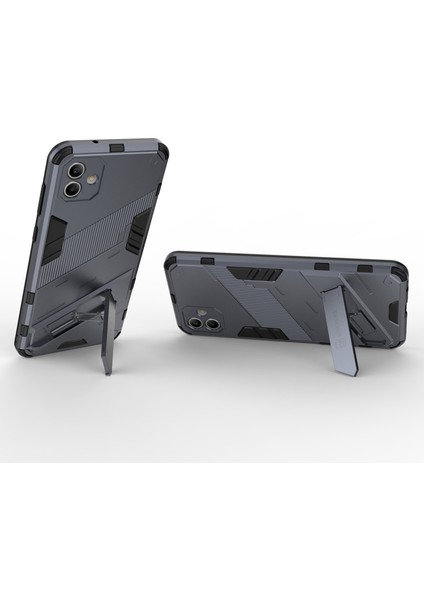 Samsung Galaxy A04 4g (164.4 x 76.3 x 9.1 Mm) Sert Pc + Yumuşak Tpu Kapak Kickstand Anti-Sracratch Telefon Kılıfı (Yurt Dışından) modelleri