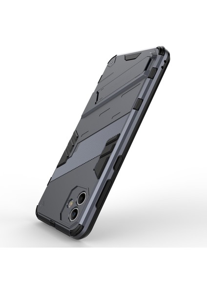 Samsung Galaxy A04 4g (164.4 x 76.3 x 9.1 Mm) Sert Pc + Yumuşak Tpu Kapak Kickstand Anti-Sracratch Telefon Kılıfı (Yurt Dışından) fırsatları