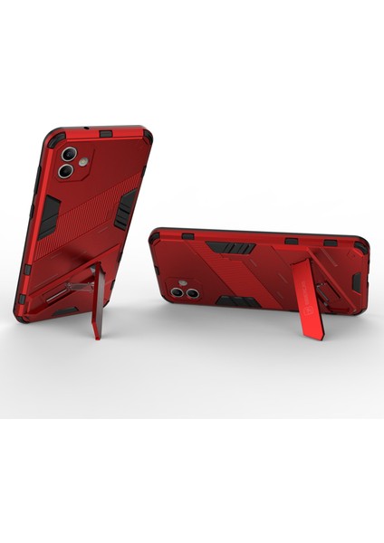 Samsung Galaxy A04 4g (164.4 x 76.3 x 9.1 Mm) Sert Pc + Yumuşak Tpu Kapak Kickstand Anti-Sracratch Telefon Kılıfı (Yurt Dışından) modelleri