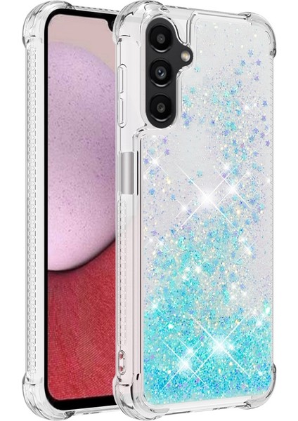 Samsung Galaxy A14 Için 5g Glitter Sıvı Kristal Quicksand Case Yumuşak Tpu Koruyucu Şok Geçirmez Telefon Kapağı (Yurt Dışından)