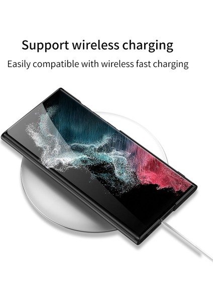 Samsung Galaxy S22 Ultra 5g Anti-Slatch Anti-Slatch Telefon Kılıfı Karbon Fiber Dokulu Kamera Koruyucu Ince Kickstand ile Anti-Drop Telefon Kapağı (Yurt Dışından) indirimleri