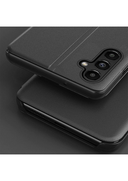 Samsung Galaxy A14 Için 5g Pu Deri Görünüm Pencere Flip Case Standı Manyetik Emilim Scratchpround Tam Vücut Koruyucu Telefon Kılıfı (Yurt Dışından) modelleri