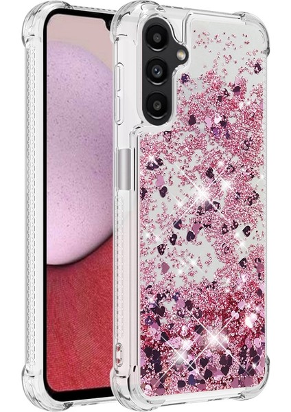 Samsung Galaxy A14 Için 5g Glitter Sıvı Kristal Quicksand Case Yumuşak Tpu Koruyucu Şok Geçirmez Telefon Kapağı (Yurt Dışından)