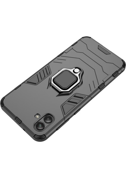 Samsung Galaxy A04 4g (164.4 x 76.3 x 9.1 Mm) Için Ring Tutucu Kickstand Pc + Tpu Kasası Tanıyı Telefon Kapak Kapak Koruştur (Yurt Dışından) fırsatları