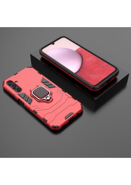Samsung Galaxy A14 Için 5g Zırh Şok Geçirmez Hard Pc Yumuşak Tpu Ring Tutucu Kickstand Telefon Kasası Koruyucu Kapak (Yurt Dışından) indirimleri