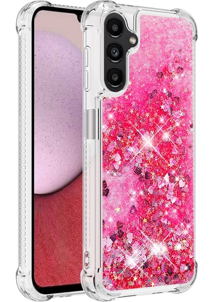Samsung Galaxy A14 Için 5g Glitter Sıvı Kristal Quicksand Case Yumuşak Tpu Koruyucu Şok Geçirmez Telefon Kapağı (Yurt Dışından)