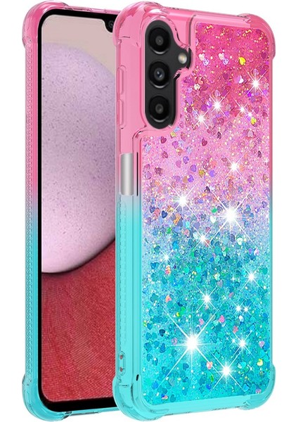 Samsung Galaxy A14 5g Tpu Anti-Fall Telefon Kılıfı Gradyan Renk Quicksand Koruyucu Kapak (Yurt Dışından)