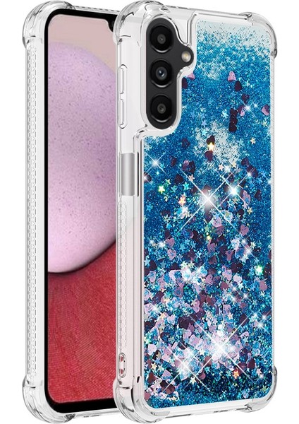 Samsung Galaxy A14 Için 5g Glitter Sıvı Kristal Quicksand Case Yumuşak Tpu Koruyucu Şok Geçirmez Telefon Kapağı (Yurt Dışından)