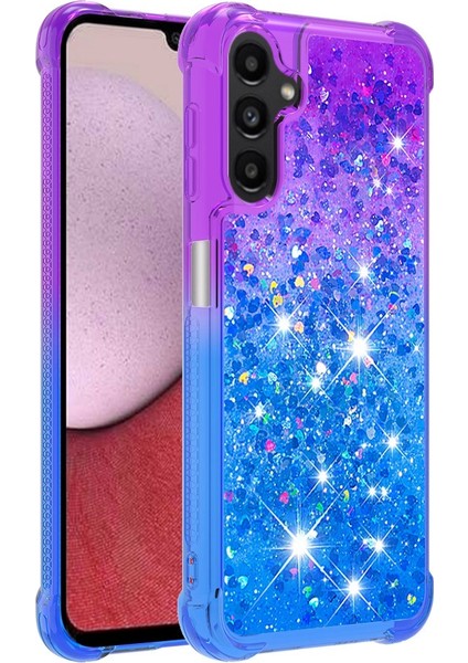 Samsung Galaxy A14 5g Tpu Anti-Fall Telefon Kılıfı Gradyan Renk Quicksand Koruyucu Kapak (Yurt Dışından)