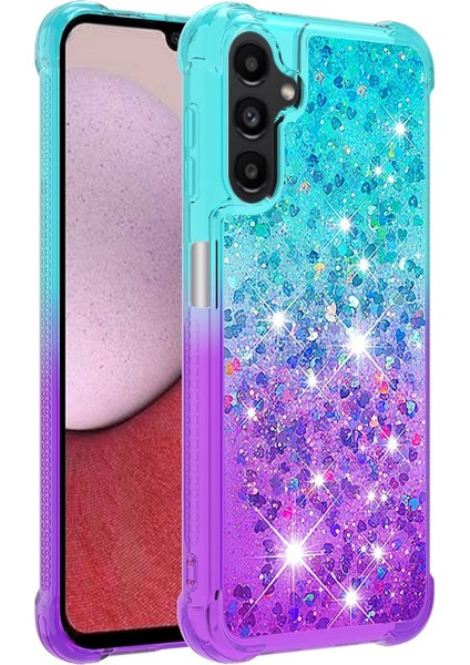 Samsung Galaxy A14 5g Tpu Anti-Fall Telefon Kılıfı Gradyan Renk Quicksand Koruyucu Kapak (Yurt Dışından)