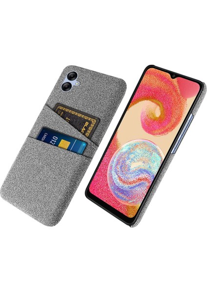 Samsung Galaxy A04 4g (164.4 x 76.3 x 9.1 Mm) Bez Dokusu Telefon Kasası Çift Kart Yuvaları Yumru Karşılaştırmalı Pc Koruyucu Arka Kapak (Yurt Dışından)