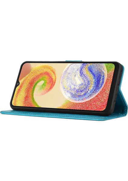 Samsung Galaxy A04 4g (164.4 x 76.3 x 9.1 Mm) Çiçek Kelebek Baskılı Koruyucu Kapak Pu Deri Telefon Cüzdan Stand Anti-Damla Kılıf (Yurt Dışından) indirimleri