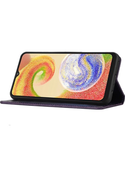 Samsung Galaxy A04 4g (164.4 x 76.3 x 9.1 Mm) Çiçek Kelebek Baskılı Koruyucu Kapak Pu Deri Telefon Cüzdan Stand Anti-Damla Kılıf (Yurt Dışından) indirimleri