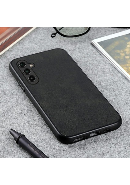 Samsung Galaxy A14 5g, Cowhide Doku Sabit Pc+Tpu+Pu Deri Koruyucu Cep Telefonu Kapağı (Yurt Dışından) modelleri
