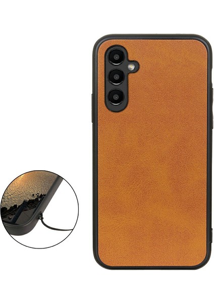 Samsung Galaxy A14 5g, Cowhide Doku Sabit Pc+Tpu+Pu Deri Koruyucu Cep Telefonu Kapağı (Yurt Dışından) fiyatları