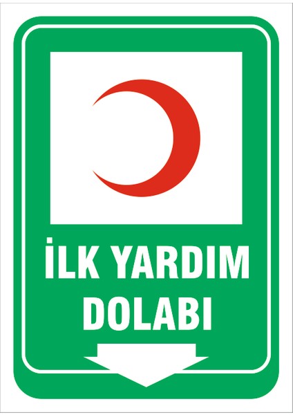 İlk Yardım Dolabı Levhası 15X21 cm Dekota 3 mm