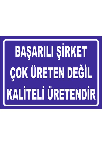 Kaliteli Üreten 15X21 cm Sticker