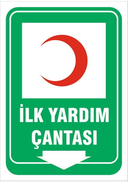 İlk Yardım Çantası Levhası 15X21 cm Dekota 3 mm