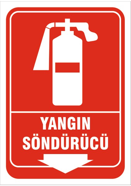 Yangin Söndürücü - Isg Levhası 15X21 cm Sticker