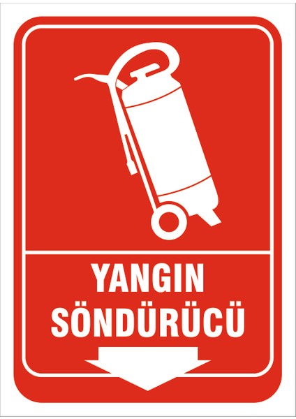 Yangin Söndürücü - Isg Levhası 15X21 cm Dekota 3 mm