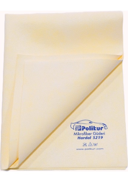 Mikrofiber Güderi Kurulama Bezi (Hardal) 6 Adet