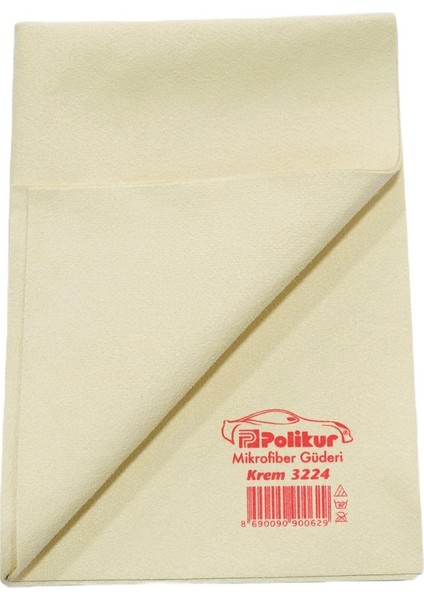 Mikrofiber Güderi Kurulama Bezi (Krem) 3 Adet