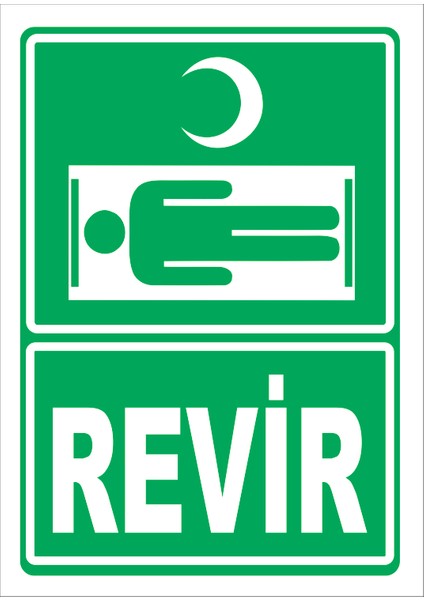 Revir Levhası 15X21 cm Sticker