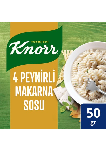 KNORR DÖRT PEYNİRLİ MAKARNA SOSU 50G