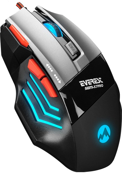 SGM-X7 PRO Silver 2in1 7200dpi Makrolu Oyuncu Mouse +Gaming Mouse Pad