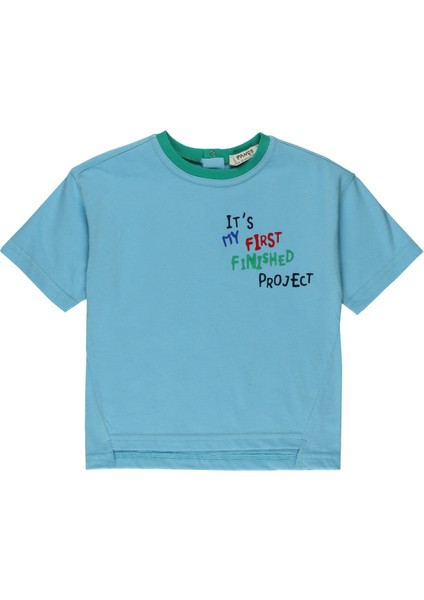 Erkek Bebek Baskılı Kısa Kollu T-Shirt