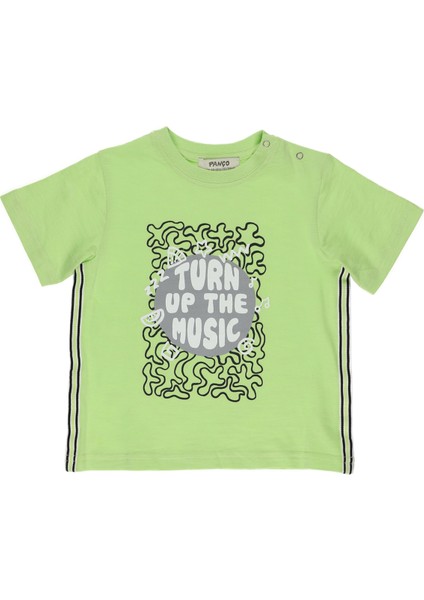 Erkek Bebek Baskılı Kısa Kollu T-Shirt