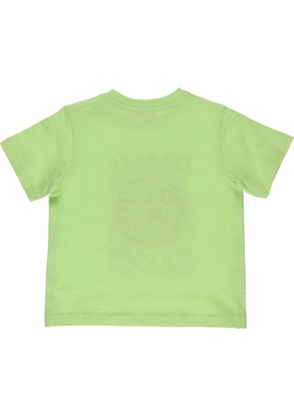 Erkek Bebek Baskılı Kısa Kollu T-Shirt