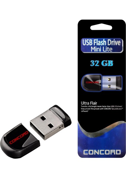 USB Flash Bellek 32GB Mini Lite Concord C-UML32