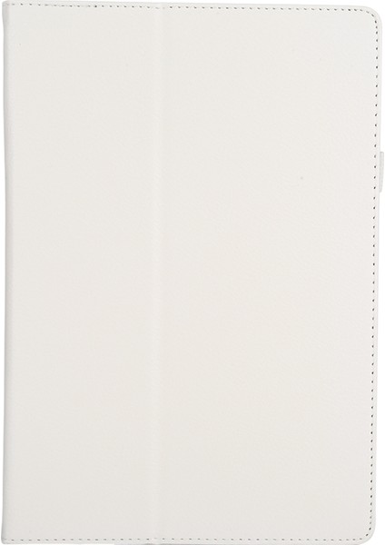 Lenovo Için 4 10 Plus (TB-X704) / Sekme 4 10 (TB-X304) Litchi Doku Kılıfı Beyaz (Yurt Dışından)